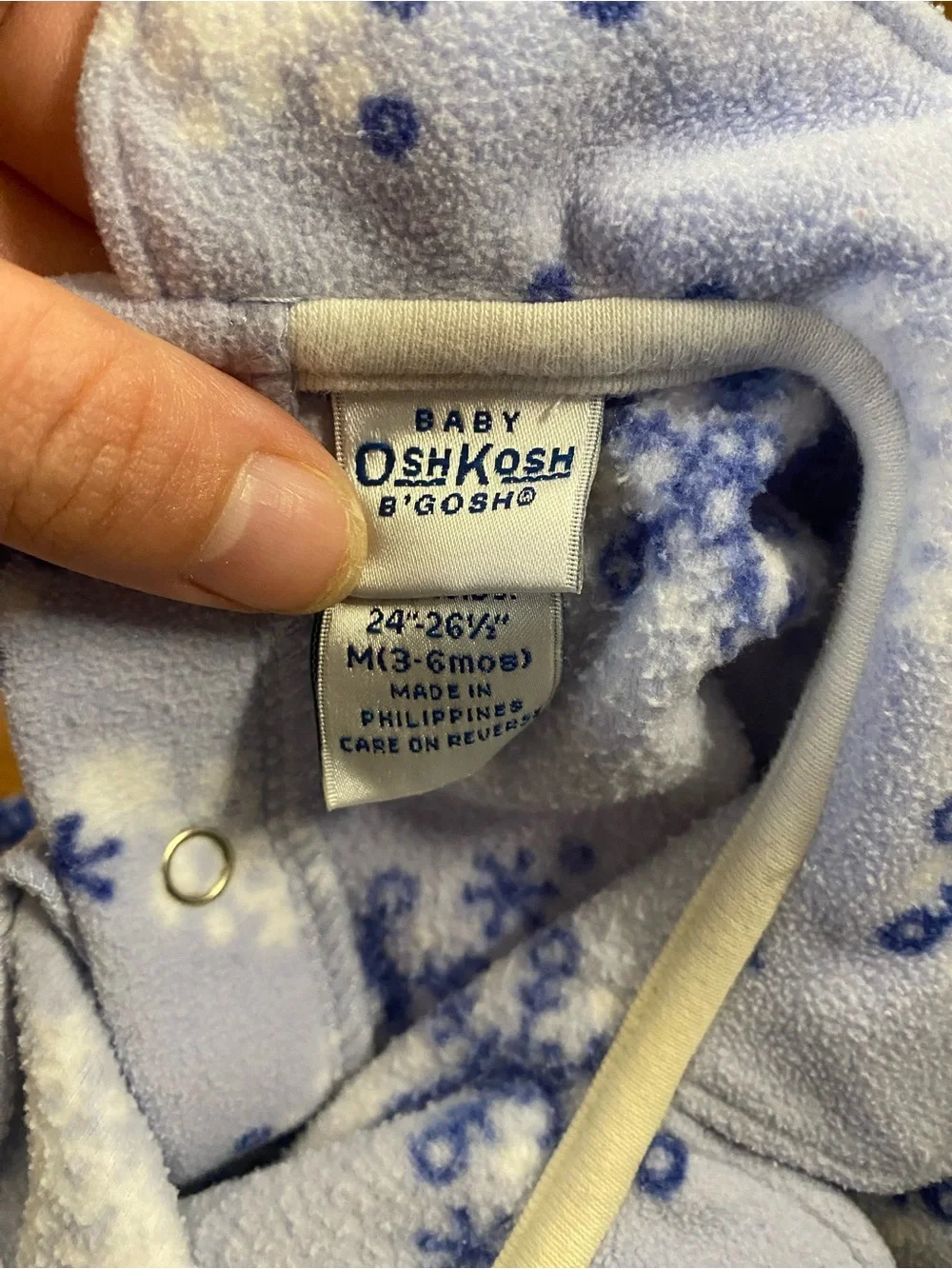 Y2K Cozy Lilac Snowflake Fleece One-Piece